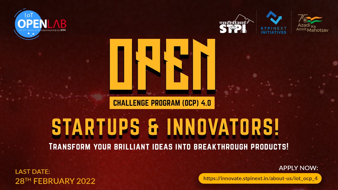 IoT Open Challenge Program (OCP) 4.0  : STPI IoT Open Lab 