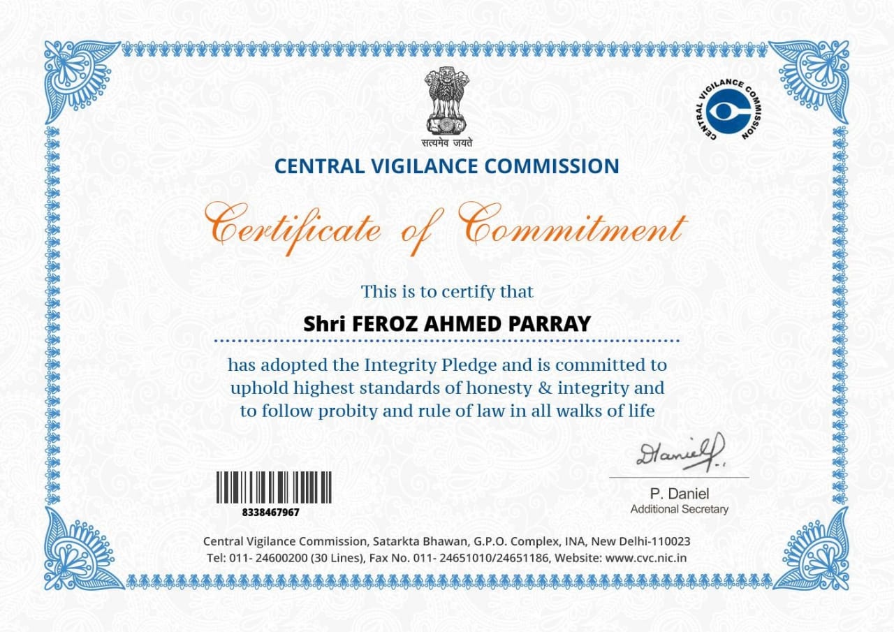 Vigilance Week (27th Oct - 2nd Nov 2020)